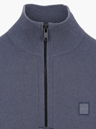 BOSS Kanobix Half Zip Trui Donkerblauw