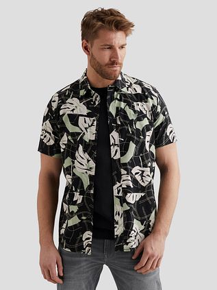 PME Legend Short Sleeve Shirt Print Carbon