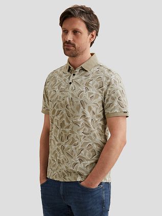 Vanguard Poloshirt Piqué Print Beige