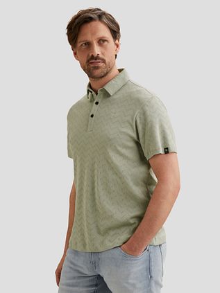 Vanguard Poloshirt Jacquard Jersey Groen