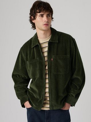 Levi's Shirt Boxy Zip up Green