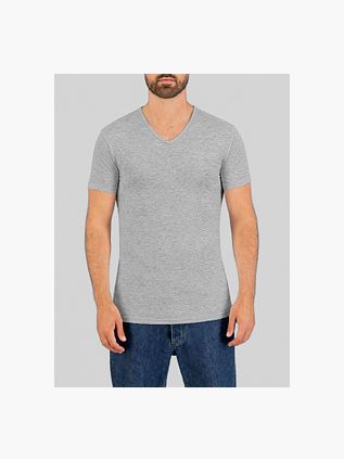 Garage Stretch Basic Grey V-Neck