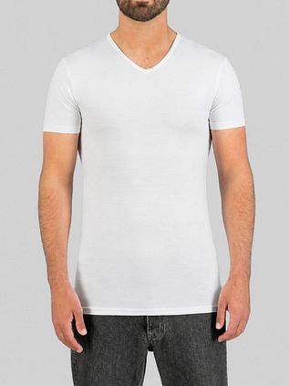 Garage 2-Pack Basic T-shirt Bio V-Ausschnitt Weiß