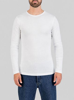 Garage Basic T-shirt Longsleeve White