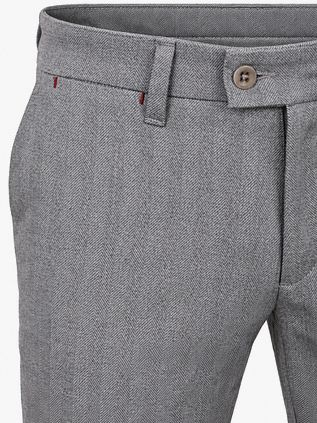 Mac Pantaloni Lennox Herringbone Grigio