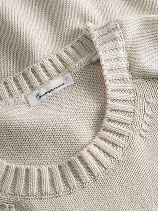 KnowledgeCotton Apparel Pullover Ecru