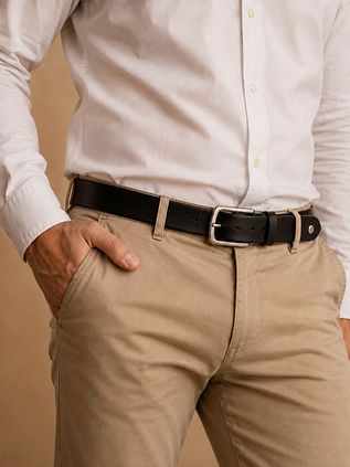 Suitable Belt Leather Black