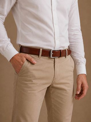Suitable Belt Cognac Leather 022
