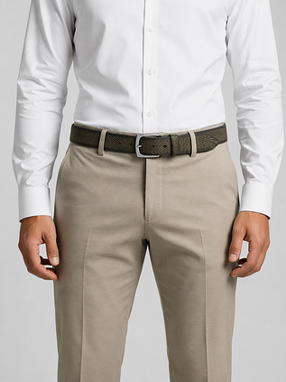 Suitable Riem Structuur Leer Groen