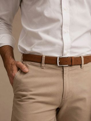 Suitable Belt Suede Cognac 307