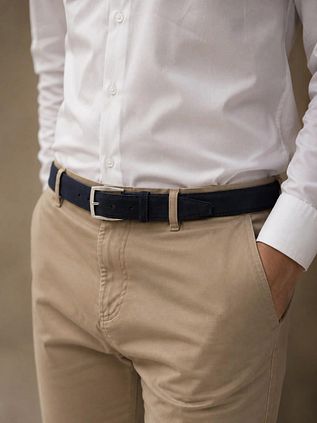 Suitable Wildleder Gürtel Dunkelblau
