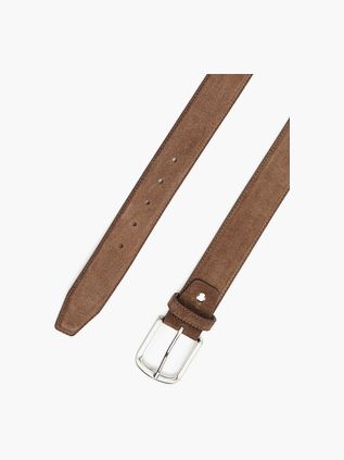 Suitable Belt Suede Leather Brown