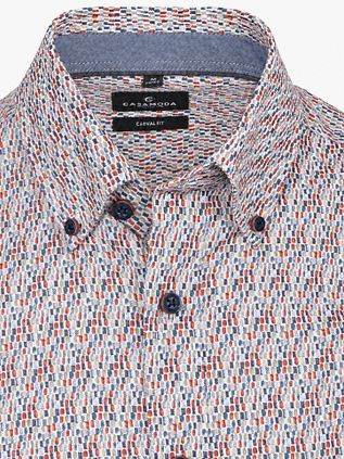 CASAMODA Shirt Print Blue And Red