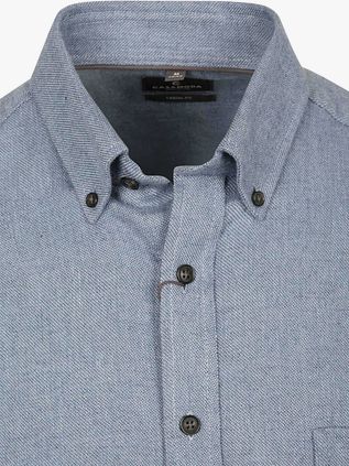 CASAMODA Freizeithemd Faux Uni Blau