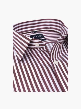 Olymp Luxor Shirt Stripes Burgundy