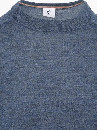 R2 Amsterdam Sweater Merino Wool Blue