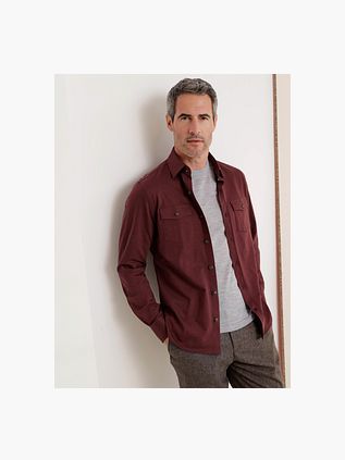 R2 Overshirt Flannel Bordeaux