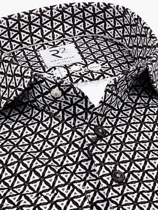 R2 Skjorte Single Jersey Triangle Brun