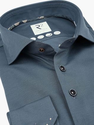 R2 Amsterdam Shirt Dobby Blue