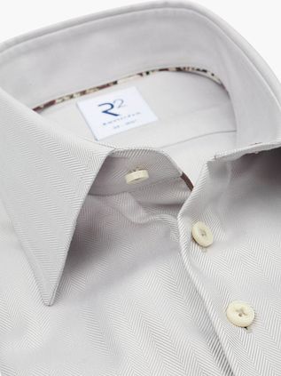R2 Amsterdam Chemise Chevrons Beige