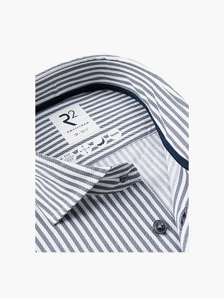 R2 Amsterdam Shirt Stripe Navy