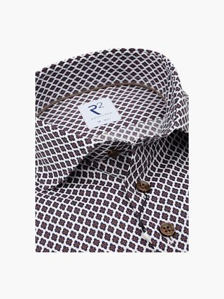 R2 Amsterdam Shirt Print Brown
