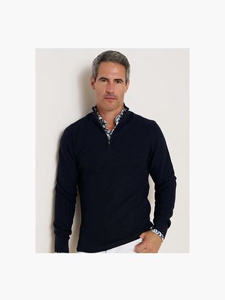 R2 Pullover Half Zip Structured Navy