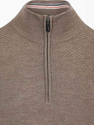 R2 Amsterdam Pullover Half Zip Taupe