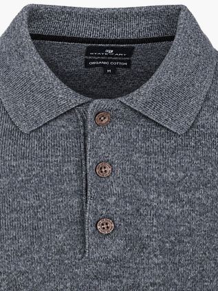 State of Art Pullover Polo Collar Navy