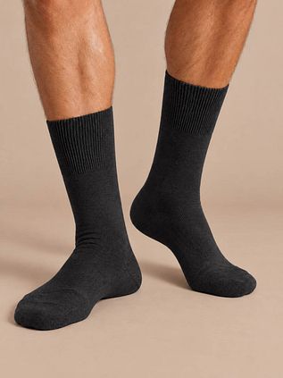 Falke Airport PLUS Sok Zwart Wolmix 3000