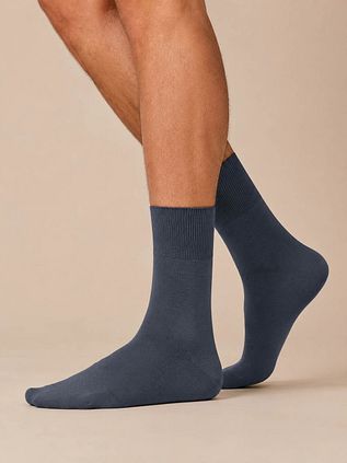 Falke Airport Sok Wol Blend 6688 Donkerblauw