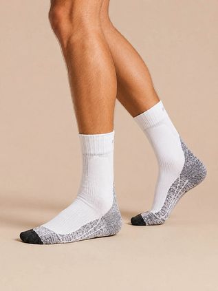 Falke Padel sokker hvid/grå