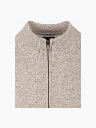 State Of Art Strickjacke Melange Mouline Kaki