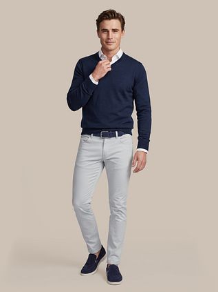 Mac Driver Pants Chino Lichtblauw