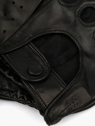 Hestra Handschoen Morgan Leer Zwart