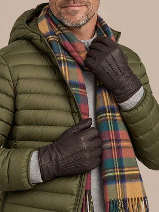 Hestra Gloves Matthew Leather Dark Brown