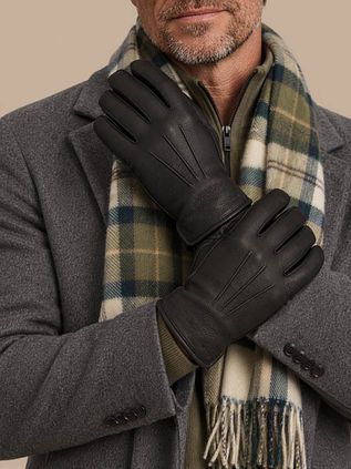 Hestra Gloves Andrew Leather Black
