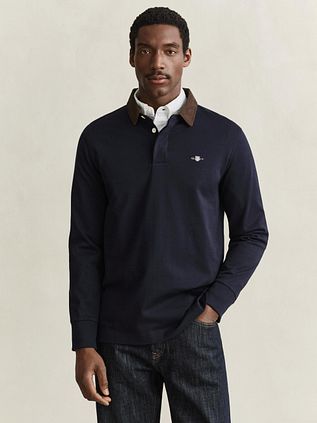 Gant Rugger Shield Corduroy Polo Navy