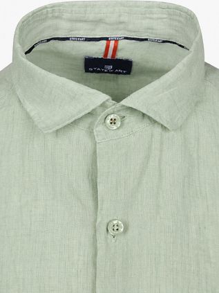 State Of Art Shirt Linen Light Green