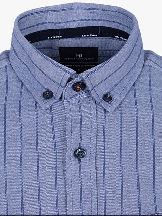 State of Art Shirt Striped Navy