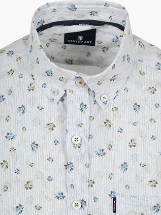State of Art Skjorta Blommönster Vit