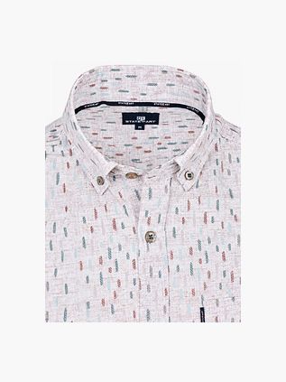 State of Art Chemise Poplin Imprimé Beige Multicolor