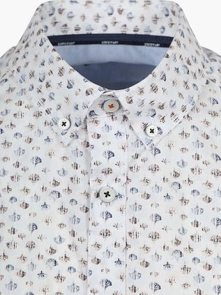 State of Art Kortärmad Skjorta Print Vit