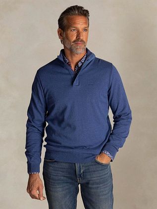 NZA Halv Zip Hættetrøje Akar Spring Blue