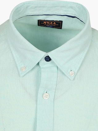 NZA Shirt Linnen Blend Aqua