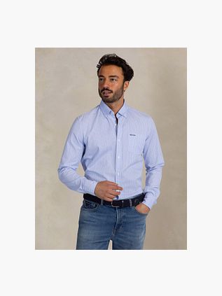 NZA Kawhie Shirt Stripe Light Blue