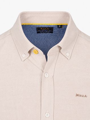 NZA Shirt BD Barn Twill Sand