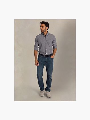 NZA Overhemd BD Barn Twill Navy