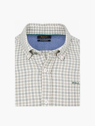 NZA Hemd BD Clive Twill Check Ranger Grün