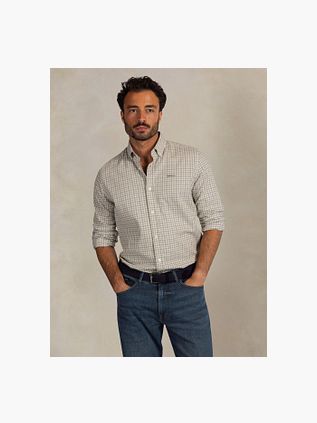 NZA Shirt BD Clive Twill Check Ranger Green